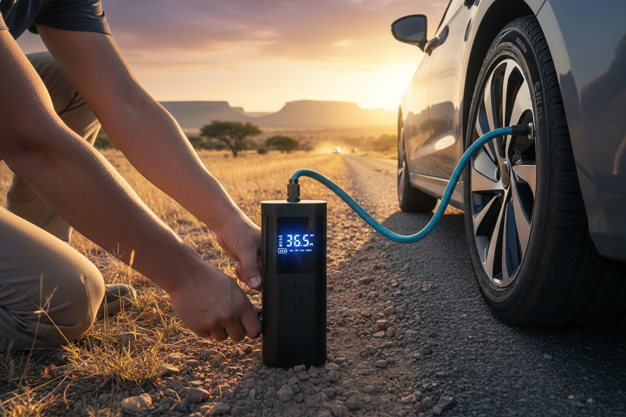 Using - VoltTitan Portable Tyre Inflator